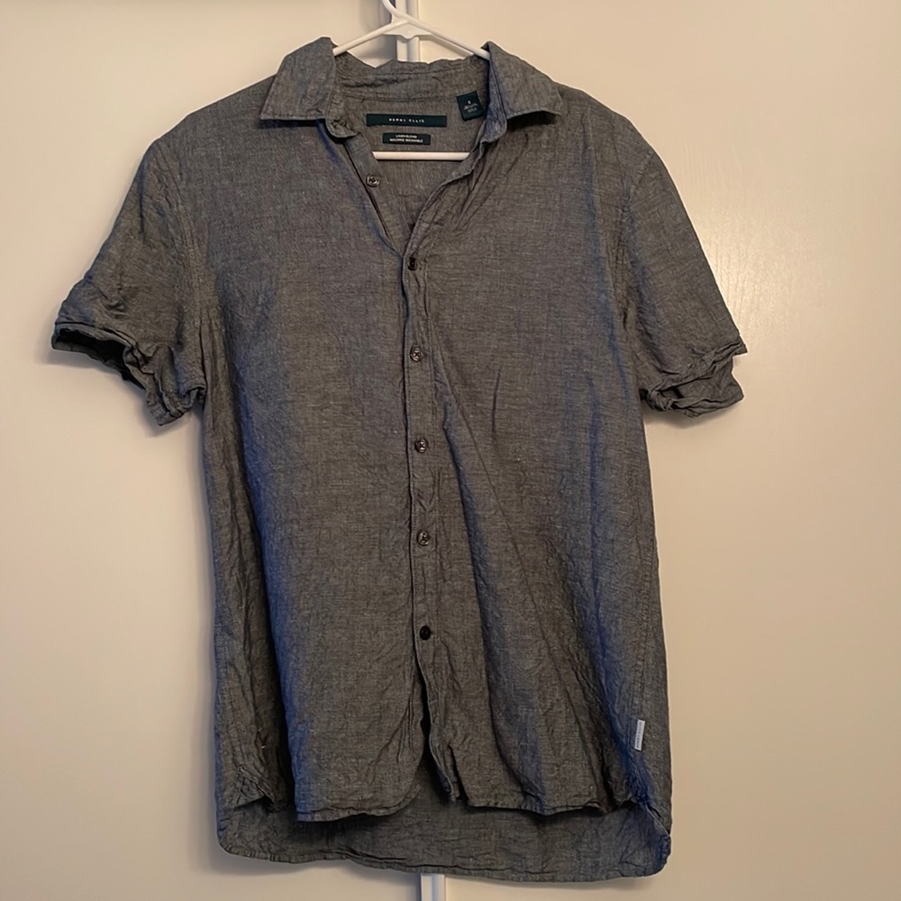 Perry Ellis Linen Dress Shirt